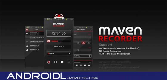 ضبط صدا با MAVEN Voice Recorder Pro v1.9.1